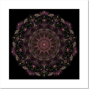 Pretty And Pink Mandala Posters and Art